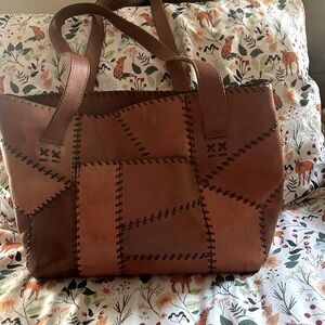 Large multi color brown